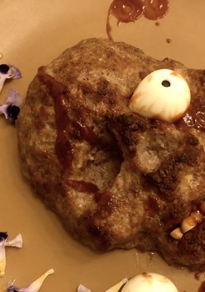 ハロウィンに♡頭蓋骨のミートローフ-レシピのメイン写真