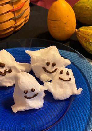 ハロウィンお菓子♡お化け家族-レシピのメイン写真