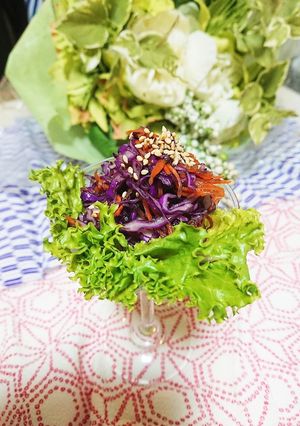 紫キャベツと人参の昆布茶和え-レシピのメイン写真