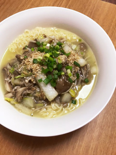 塩ラーメンの木の子白菜餡掛け腸活アレンジ-レシピのメイン写真