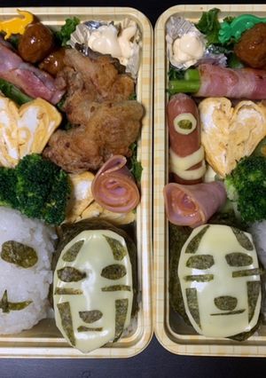 キャラ弁 ナイトメア カオナシ-レシピのメイン写真