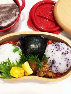 おにぎり弁当(3種おにぎり・兄用)-レシピのメイン写真