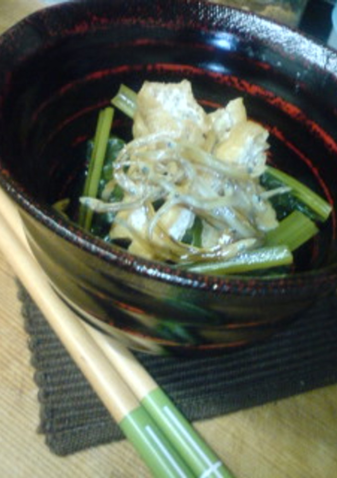 小松菜と油あげのあっさり煮-レシピのメイン写真