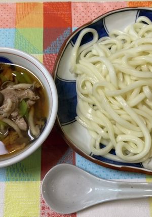 豚肉とシメジの付け汁うどん-レシピのメイン写真