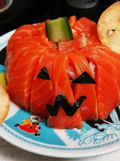 ハロウィン手まり寿司お化けチップ添え-レシピのメイン写真