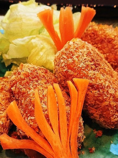 牡蛎を入れた、かぼちゃの魚ロッケ-レシピのメイン写真