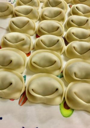 餃子皮で♪野菜・ひき肉・えびのワンタン-レシピのメイン写真