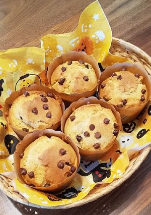 HMでチョコチップマフィン❃ 計量不要-レシピのメイン写真