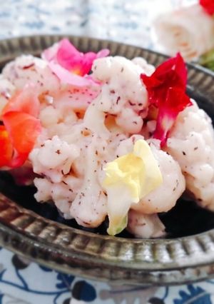 カリフラワーのゆかりヨーグルト和え♬-レシピのメイン写真