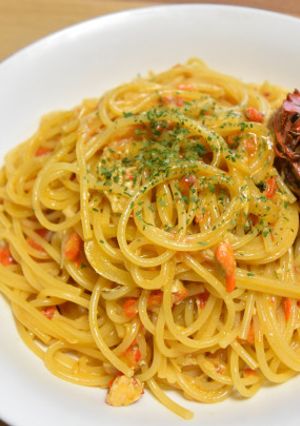 モクズガニのトマトクリームパスタ-レシピのメイン写真
