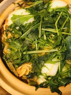 鍋の素●鶏肉と水菜の煮込ラーメンキムチ鍋-レシピのメイン写真