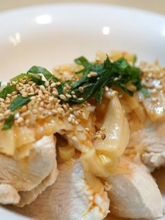 蒸し鶏とメンマのピリ辛ネギ塩和え☆-レシピのメイン写真