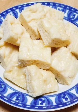 レンジdeもっちりお豆腐蒸しケーキ-レシピのメイン写真