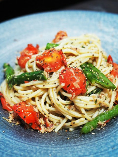 ツナとトマトの冷製パスタ-レシピのメイン写真