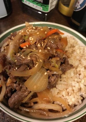 ご飯がススム韓国風牛丼【プルコギ丼】-レシピのメイン写真