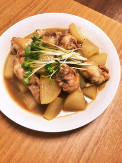大根と手羽元の照り照り煮-レシピのメイン写真