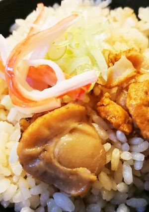 ダシダでホタテの炊き込みご飯-レシピのメイン写真