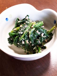 ほうれん草ごま和え~少し甘め-レシピのメイン写真