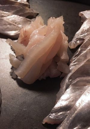 伊勢湾船上手釣りの太刀魚の刺身-レシピのメイン写真
