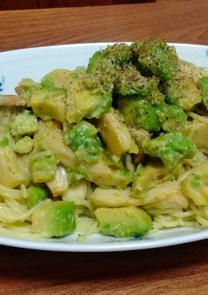 アボカドの和風クリームパスタ-レシピのメイン写真