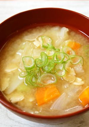 打ち豆と根菜のおみそ汁　【ＪＡ福井県】-レシピのメイン写真