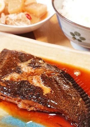 フライパンで意外に簡単♪☆カレイの煮付け-レシピのメイン写真