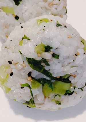 野沢菜おにぎり☆簡単-レシピのメイン写真