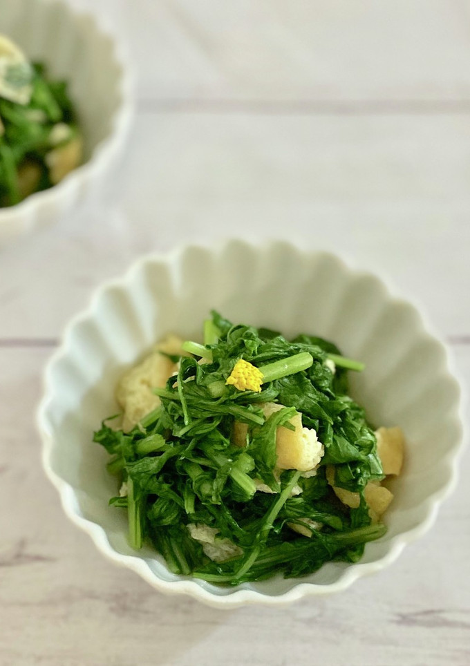 水菜と油あげの煮浸し-レシピのメイン写真