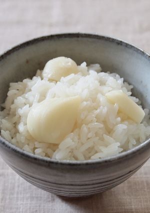 ほっくりにんにくごはん-レシピのメイン写真