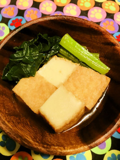 小松菜と絹厚揚げで混ぜずにちょろい煮物-レシピのメイン写真