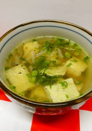 油揚げともやしのコンソメスープ☆-レシピのメイン写真