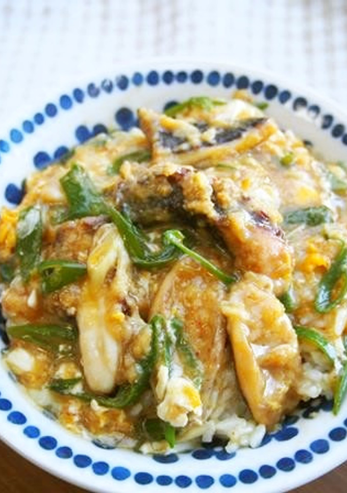 タコの唐揚げリメイク！卵とじ丼♪-レシピのメイン写真
