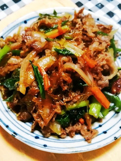 エバラすき焼きのたれでチャプチェ-レシピのメイン写真