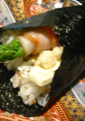 ♪アスパラベーコンの手巻き寿司♪-レシピのメイン写真