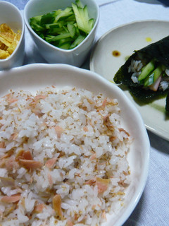 鮭ごはんで手巻き-レシピのメイン写真