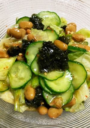 納豆チョレギサラダ-レシピのメイン写真