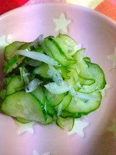 しらすとキュウリの簡単酢の物-レシピのメイン写真