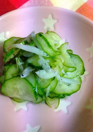 しらすとキュウリの簡単酢の物-レシピのメイン写真