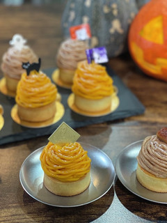 かぼちゃモンブラン"ハロウィンver."-レシピのメイン写真