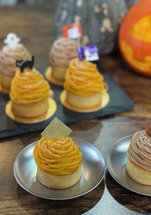 かぼちゃモンブラン"ハロウィンver."-レシピのメイン写真