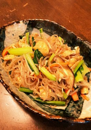 麺つゆだけで！簡単 白滝の五目炒め煮-レシピのメイン写真
