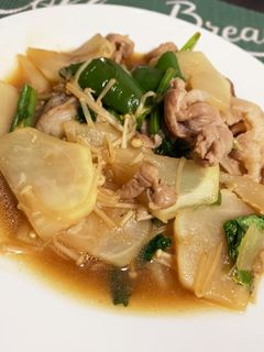 豚コマとかぶのオイスターソース炒め-レシピのメイン写真