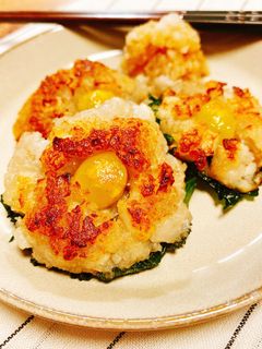 秋の味覚☆蓮根とぎんなんの大葉焼き-レシピのメイン写真