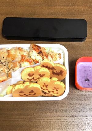 自分弁当・鶏むね肉のレモンペッパー焼き丼-レシピのメイン写真