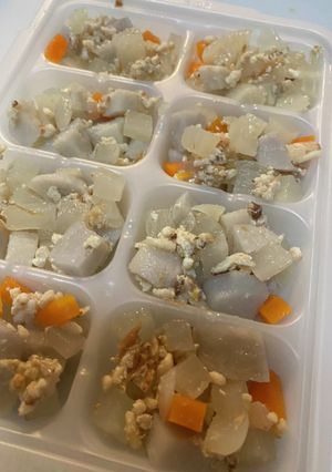 里芋の鶏そぼろ　離乳食-レシピのメイン写真