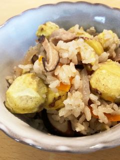炊飯器で簡単!栗五目おこわ☆/-レシピのメイン写真