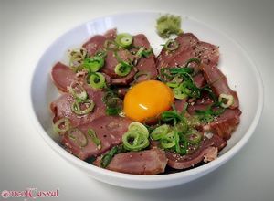 超簡単！スモークタンで塩タン丼-レシピのメイン写真