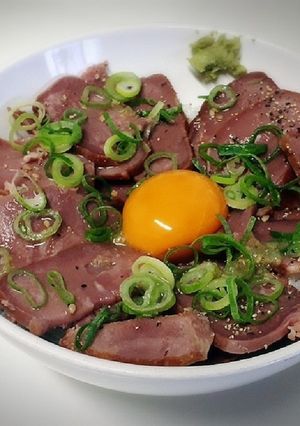 超簡単！スモークタンで塩タン丼-レシピのメイン写真
