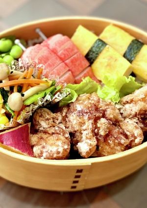 わっぱ弁当★一番人気♡鶏のから揚げ-レシピのメイン写真