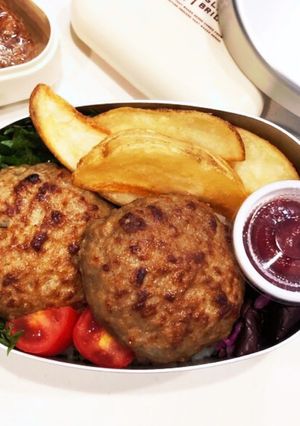 のっけ弁当(ハンバーグとポテト)-レシピのメイン写真